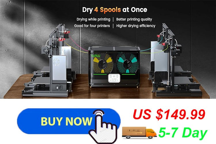 Filamento SUNLU 10KG 3D PLA/PLA PLUS/PETG/filamnet ABS fácil 1,75mm 10 rollos 1KG filamento de impresora 3D bien herido para impresora 3D