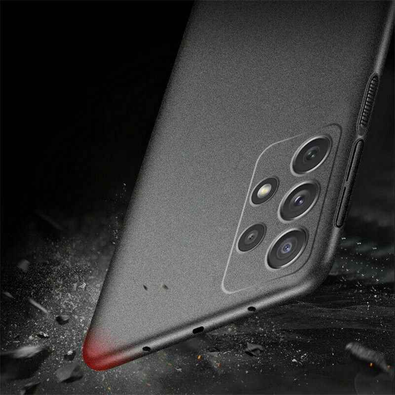 Funda ultrafina mate de piedra arenisca para Samsung Galaxy A17 A55 A54 A53 S26 S25 S22 S23 S24 Ultra Plus, funda rígida de PC a prueba de golpes