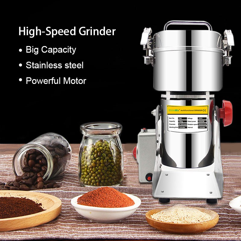 BioloMix 800g 700g Molino triturador de granos, especias, hierbas, cereales, café y alimentos secos, máquina de molienda, molino de harina, trituradora de polvo
