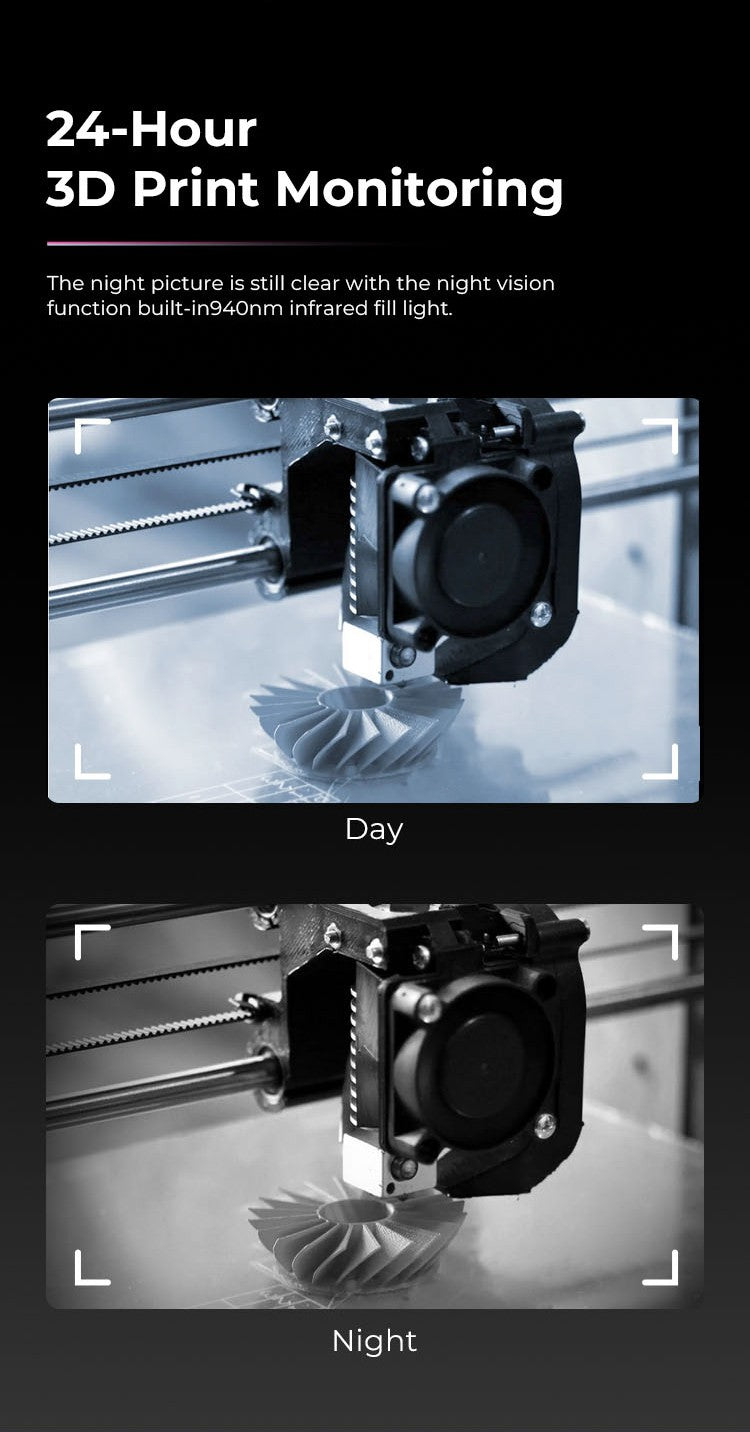 Cámara Creality Nebula Cámara USB de alta definición con función de visión nocturna de filmación de lapso de tiempo para Ender 3 V3 KE/Halot Mage Pro
