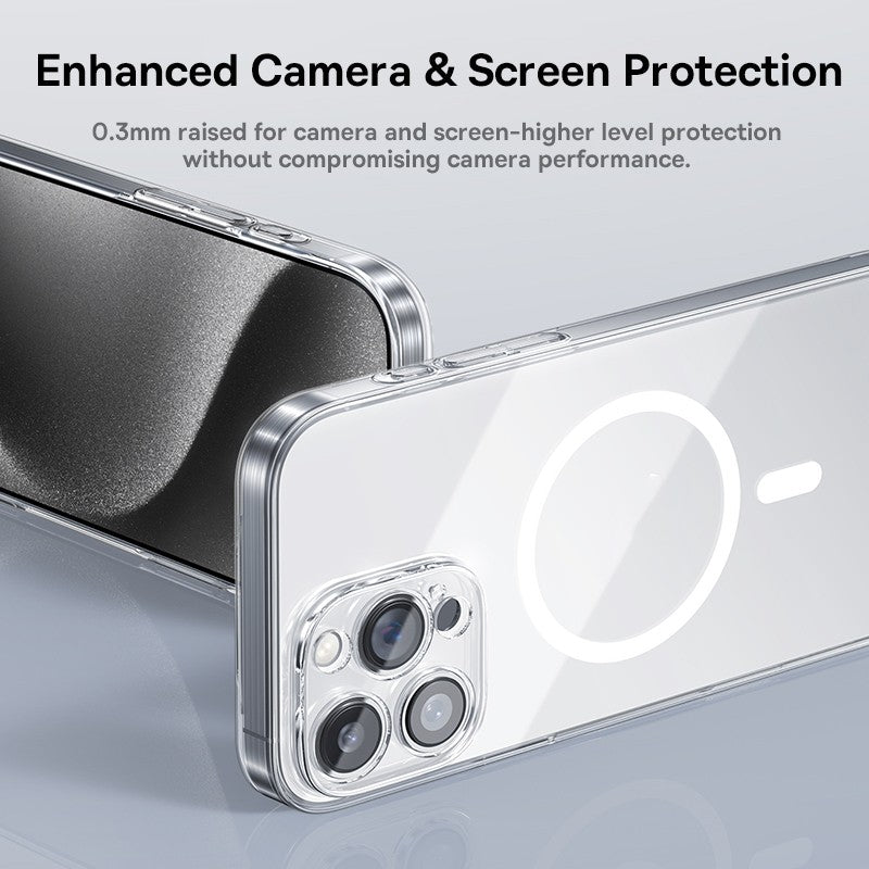 Funda magnética Baseus para iPhone 17 16 15 14 Pro Max para Funda de PC con carga inalámbrica MagSafe para iPhone 13 12 11 Pro Max Funda