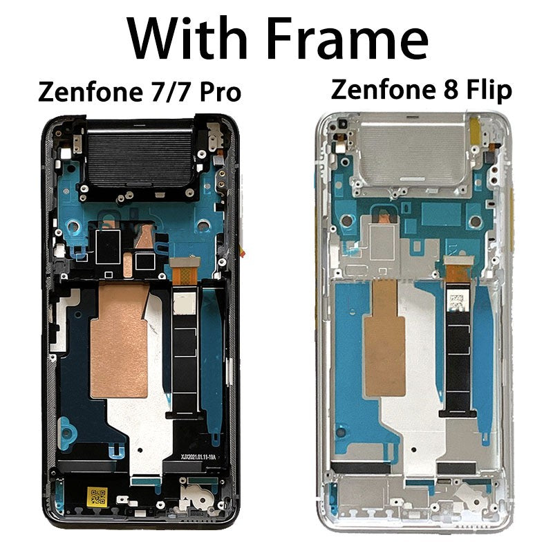Pantalla AMOLED para Asus Zenfone 7 ZS670KS / Zenfone 7 Pro ZS671KS, ensamblaje de digitalizador de pantalla táctil para Zenfone 8 Flip ZS672KS LCD