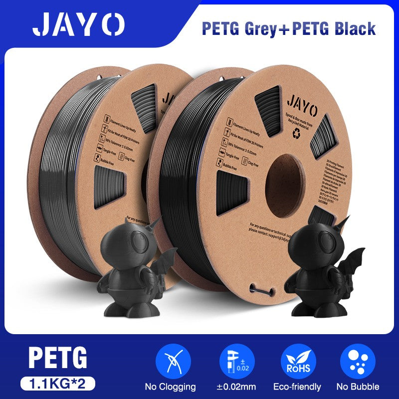 Filamento de impresora 3D JAYO PLA/PETG/SILK/TPU/ABS 1,75mm 2 rollos de materiales de impresión 3D para impresora 3D envío gratis
