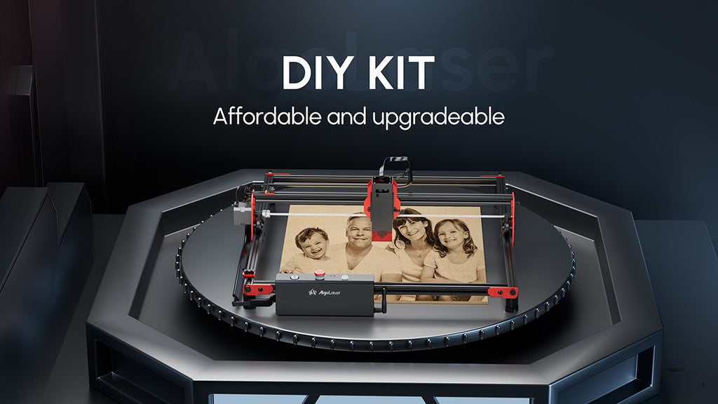 AlgoLaser KIT DIY 5.5W Máquina de Grabado Láser de Escritorio Inteligente de Nivel Básico con Control WiFi y Offline para Madera, Acrílico, Cuero y Manualidades DIY