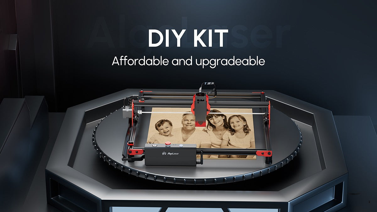 AlgoLaser KIT DIY 5.5W Máquina de Grabado Láser de Escritorio Inteligente de Nivel Básico con Control WiFi y Offline para Madera, Acrílico, Cuero y Manualidades DIY