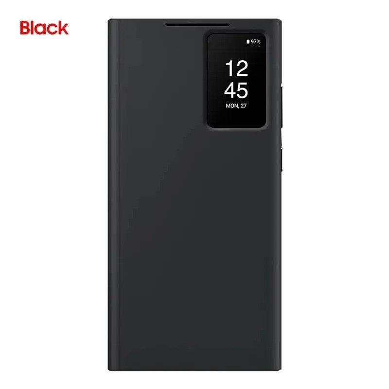 Funda tipo cartera Smart View original para Samsung Galaxy S23 Ultra, funda transparente con tapa abatible Smart Clear View, modelo EF-ZS918