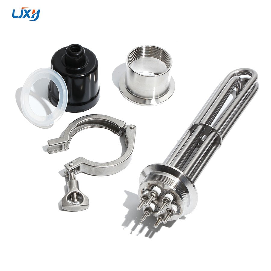 LJXH-elemento calefactor eléctrico Tubular, abrazadera triple para calentador de agua/Caldera, 2 pulgadas (63mm)