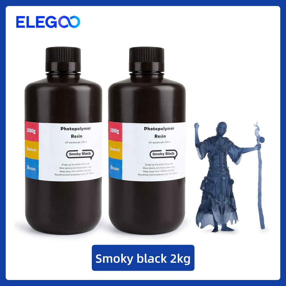 ELEGOO-resina de impresora 3D tipo ABS, resina de fotopolímero estándar tipo ABS de 405nm para impresión LCD 3D, 1000g