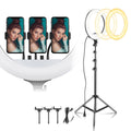 Anillo de luz Led de 18 pulgadas, anillo de luz grande para Selfie, fotografía con Control remoto para Youtube, luz de vídeo de maquillaje para teléfono