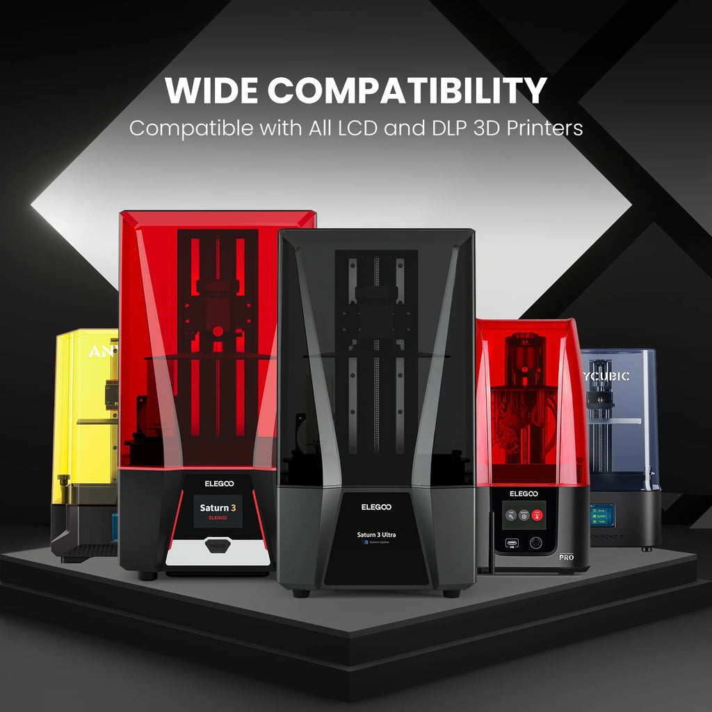 ELEGOO-resina de impresora 3D tipo ABS, resina de fotopolímero estándar tipo ABS de 405nm para impresión LCD 3D, 1000g