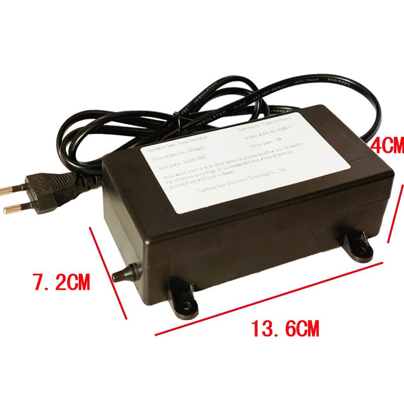 Generador de ozono, ozonizador de 1000mg, purificador de aire y agua, tratamiento de frutas, verduras, tanque de peces, aceite para 220V, enchufe europeo de 110V, enchufe estadounidense