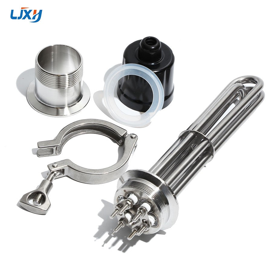 LJXH-elemento calefactor eléctrico Tubular, abrazadera triple para calentador de agua/Caldera, 2 pulgadas (63mm)