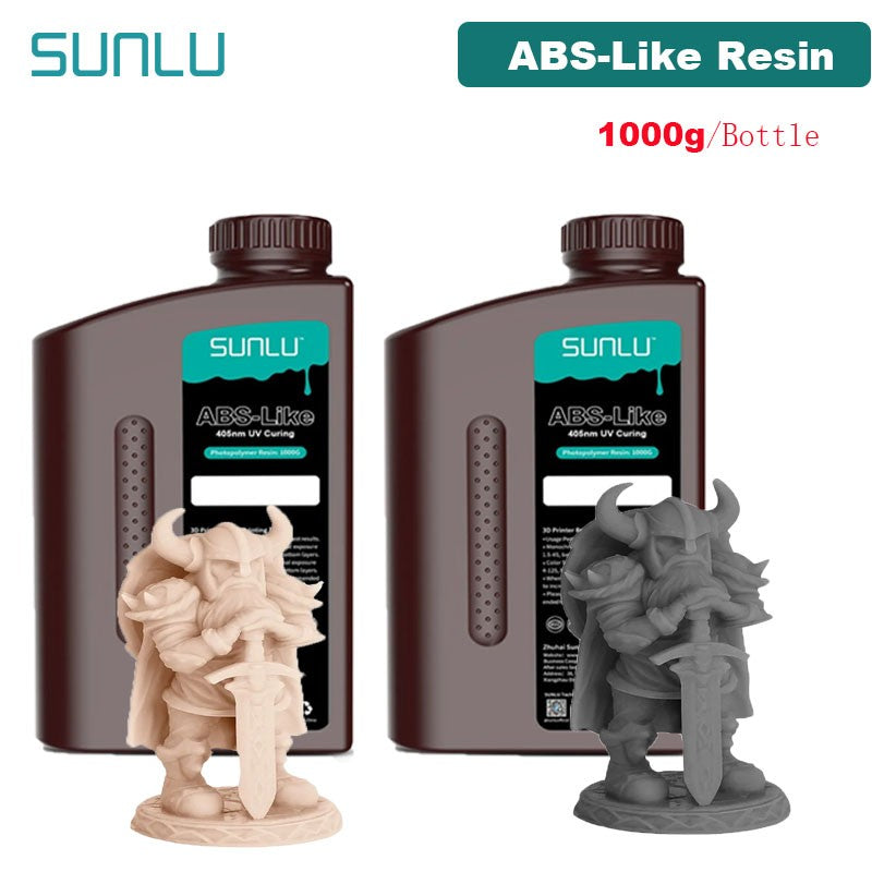 SUNLU resina UV 405nm fotopolímero tipo ABS impresora LCD líquido 2KG puede perforar roscas internas procesadas bajo olor alta dureza