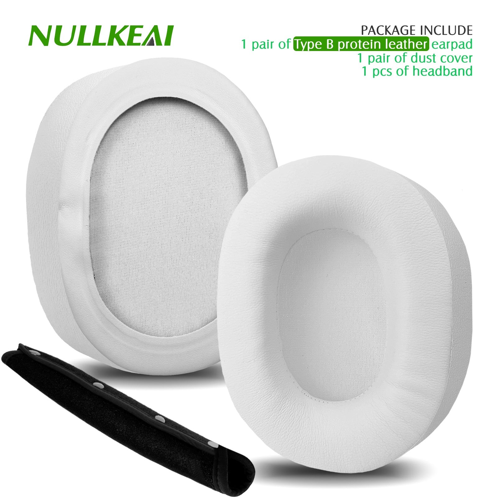 Nullkeai-almohadillas de repuesto para auriculares Anker Soundcore Life Q30 Q35 Q10 Q20, almohadillas de Gel refrescante, funda de malla, orejeras
