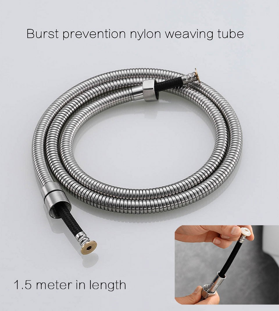 Set de Rociador Bidé Portátil para Inodoro, Grifo Bidé de Mano de Acero Inoxidable para Baño, Rociador de Mano con Cabezal de Ducha Autolimpiante
