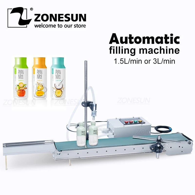 ZONESUN-filtro de aceite de Perfume automático, botella de agua para bebidas, máquina de llenado de líquidos resistente al calor de alta precisión, ZS-DPYT1500