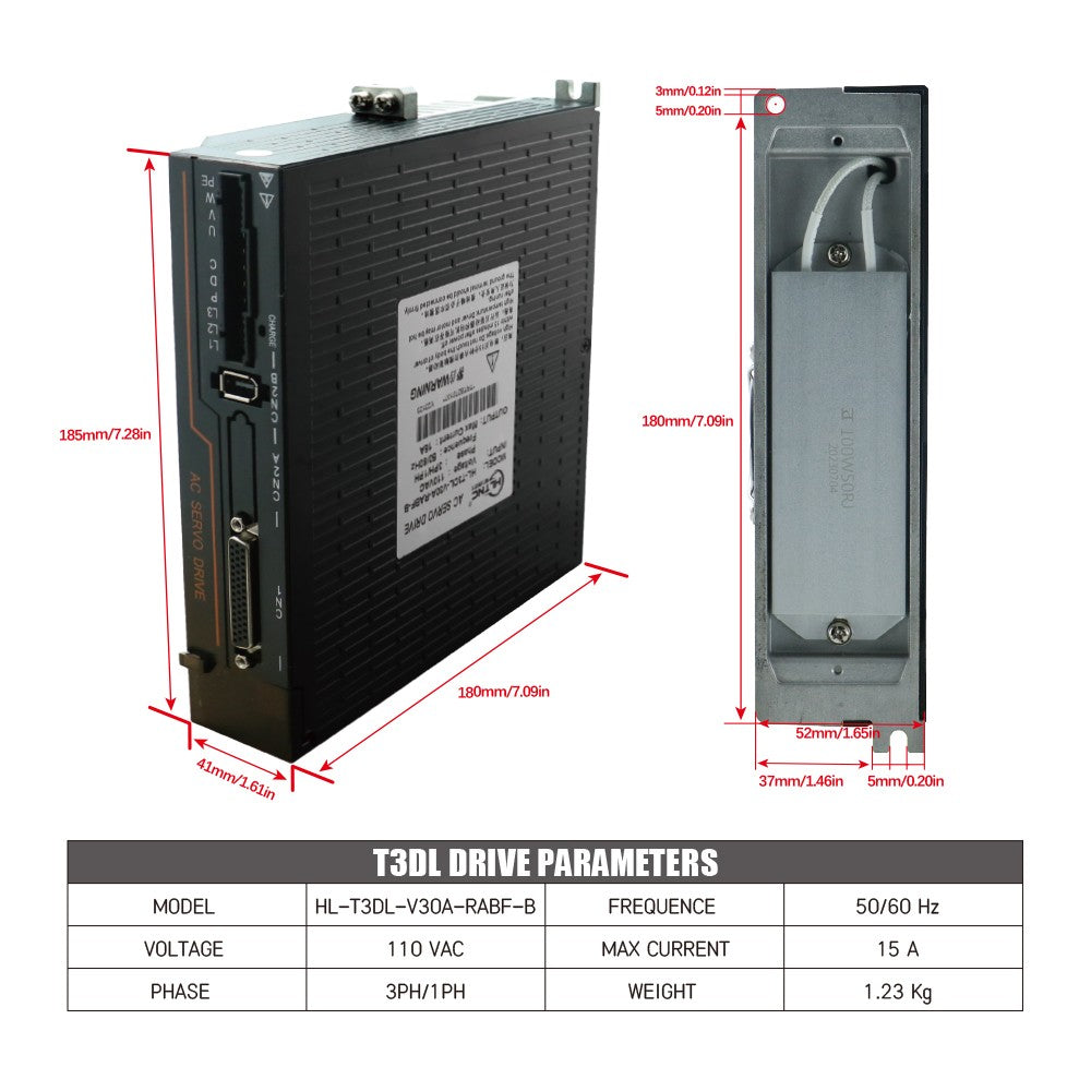 Servomotor absoluto de 17 bits 1kw 750w con brida RS485 80 AC 110v 220V servocontrolador Servo magnético de alta precisión 3000-6000RPM