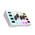 FIFINE mezclador de Audio para juegos, mezclador de transmisión de 4 canales RGB con interfaz de micrófono XLR, para voz de juego, Podcast,AmpliGame SC3