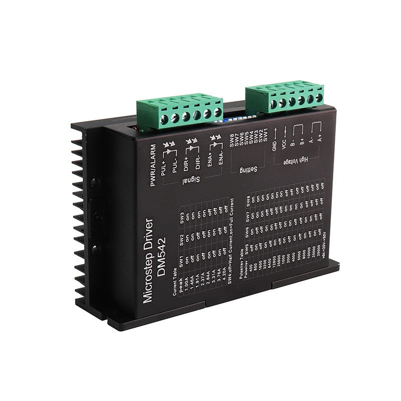 1 Uds DM542 controlador de accionamiento Leadshine controlador de Motor paso a paso Digital bifásico 20-50 VDC máx. 4.2A para motor serie 57