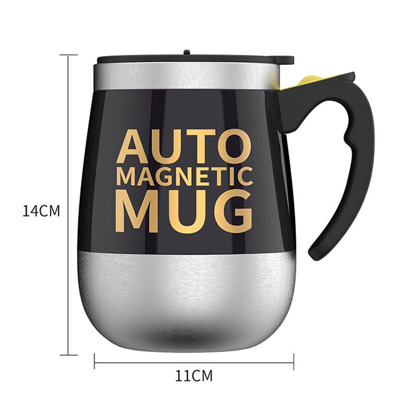 Taza magnética automática para mezclar café y leche, vaso de acero inoxidable 304, batidora creativa, mezclador inteligente, tazas térmicas, novedad