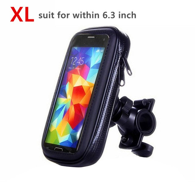 Soporte de teléfono para motocicleta y bicicleta, funda impermeable, bolsa de teléfono para bicicleta para iPhone Xs 14, Samsung s8 s9, soporte móvil, funda para patinete