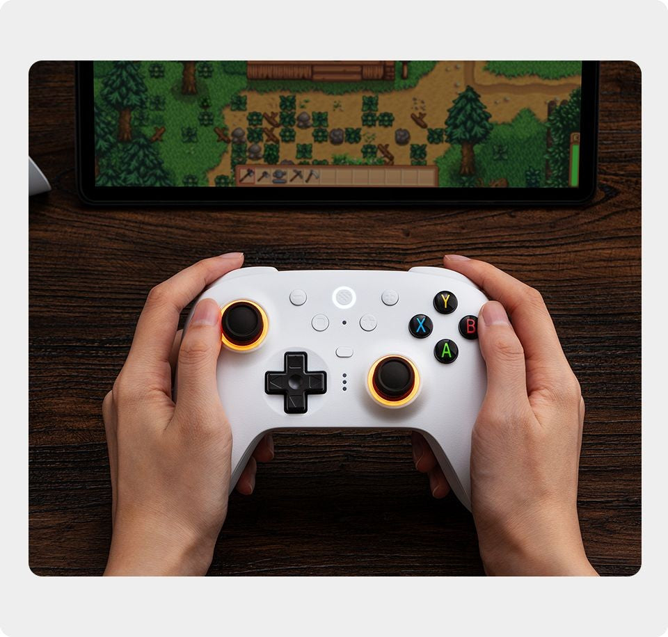 Nuevo Control Inalámbrico 8BitDo Ultimate 2 con Joystick TMR, Gatillos con Efecto Hall, Base de Carga, BT 2.4G para Windows 10, 11, Android y Steam