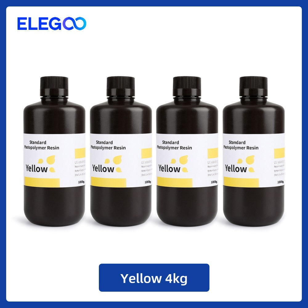 ELEGOO 2 uds/4 Uds 1KG juego de resina para impresora 3D LCD resina de curación UV 405nm resina fotopolímero estándar para impresión LCD 3D