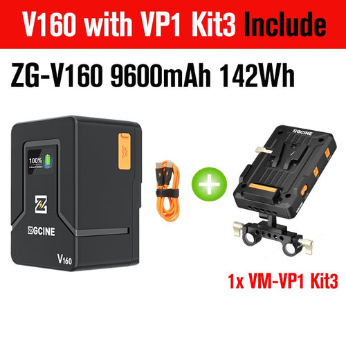 (DO Brasil) Batería de litio V-Lock ZGCINE ZG-S200 V99 con montura V para videocámaras/dispositivos digitales/luces de video/monitores