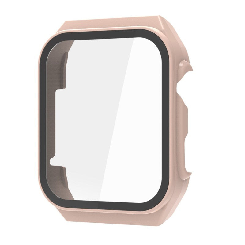 Carcasa de borde duro, película protectora de vidrio para pantalla, marco de reloj inteligente, funda protectora para reloj inteligente Haylou S8, accesorios