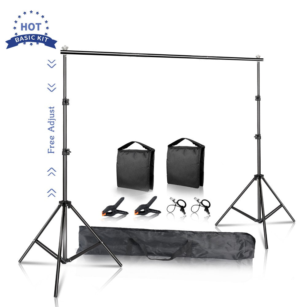 Soporte de fondo para fotografía, soporte de fondo para estudio, trípode ligero, fotografía, pantalla verde, fondos, cumpleaños, ChromaKey, bolsas de pesas