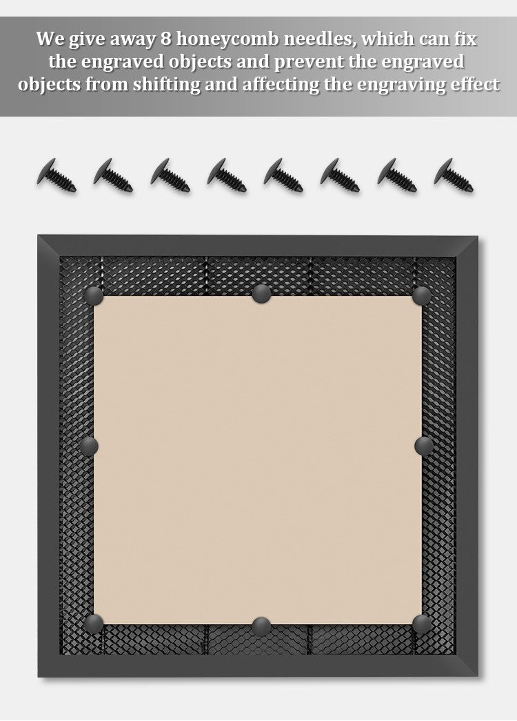 Mesa de trabajo de panal para máquina cortadora de CO2/grabador láser TTS TS2 tablero de panal 400x4 0/430x400mm pieza de equipo láser