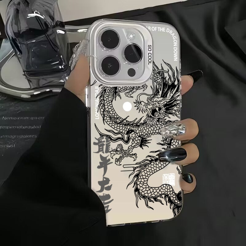 Funda armadura anticaída de tótem de dragón de lujo para Xiaomi Redmi Note 13 12 Turbo 11 Pro Plus 10 Pro Max 12S 11S Redmi 12 4G 13C