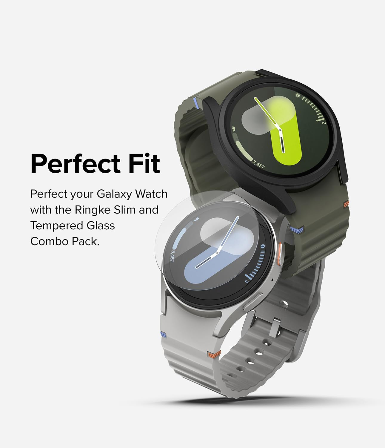Vidrio y funda para Samsung Galaxy Watch 7, Protector de pantalla de 40mm/44mm, vidrio templado y PC duro, cubierta protectora de parachoques, juego de accesorios
