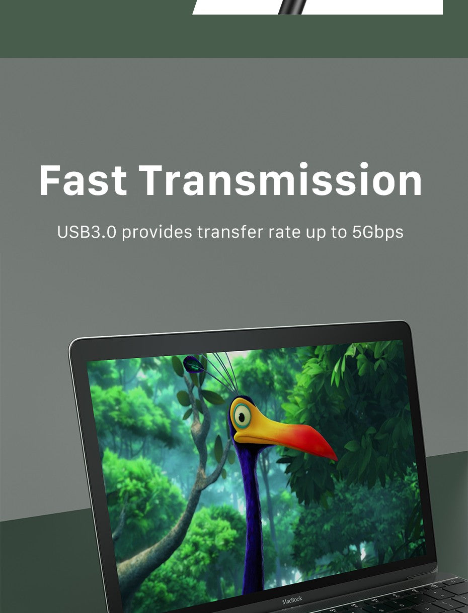 Cabletime-Cable USB C OTG tipo C macho a adaptador USB hembra, transmisión de 5GBPS, Cable de carga rápida para Xiaomi Mix 3 Huawei C380