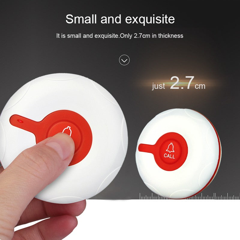 Retekess - 10 Botones de Llamada Inalámbricos TD009, Resistentes al Agua, para Cuidadores, Restaurantes, Cafeterías, Personas Mayores, Clínicas, Compatibles con T128/TD110/TD106