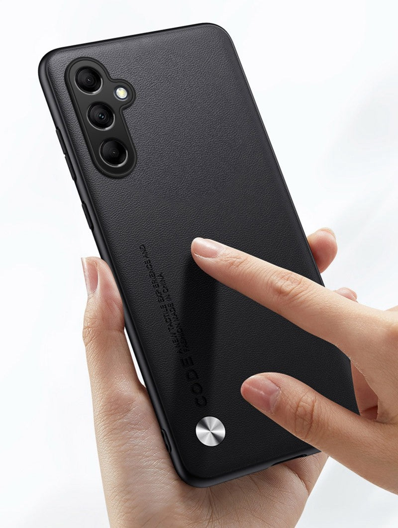 Funda mate M54 para Samsung Galaxy M54 M14 A34 A54 A24 A04 A04S A14 5G, funda de teléfono de protección completa delgada de silicona de cuero PU liso