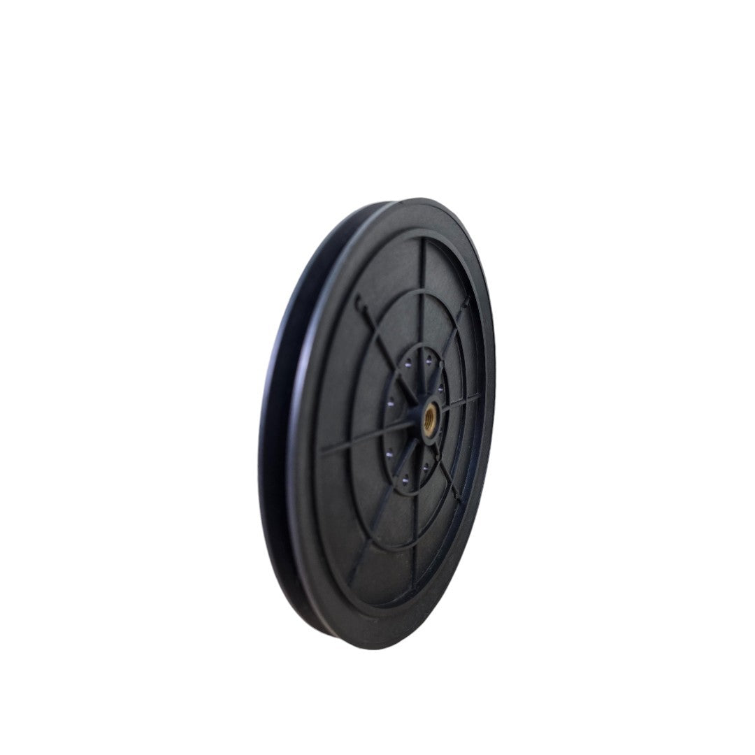 Polea para ARNAL en V más grande, con ROSCA-190mm recta