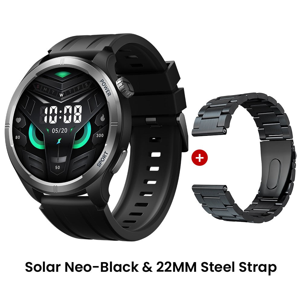 HAYLOU Solar Neo Reloj inteligente Pantalla HD de 1,53'' Llamada Bluetooth Monitoreo de salud 24 horas Relojes inteligentes Hombres Mujeres Relojes deportivos inteligentes