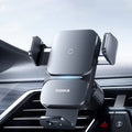 Soporte de teléfono Baseus para coche, cargador de teléfono inalámbrico QI infrarrojo de 15W para iPhone, Xiaomi, Samsung, soporte para coche, carga rápida, fácil Control