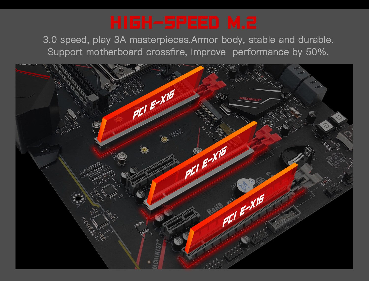 Placa base MACHINIST MR9A PRO MAX X99 compatible con memoria DDR4 de cuatro canales y procesador LGA2011-3 Xeon E5 V3/V4 NVME M.2 USB3.0