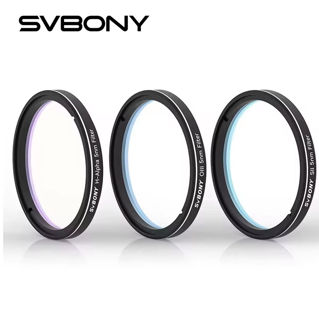 Svbony SV227 filtro de 2/1,25 pulgadas 5nmH-Alpha SII-CCD OIII-CCD banda estrecha para telescopio astronómico fotografía planetaria de espacio profundo