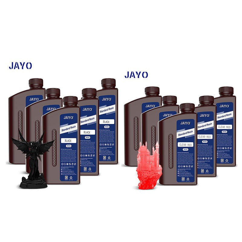 JAYO-lavabo de agua de resina 3D/como ABS/a base de plantas/líquido de resina de fotopolímero UV estándar de 10KG 405nm para materiales de impresora LCD 3D