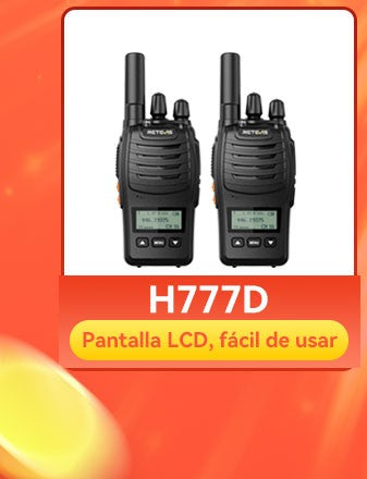 Retevis RT622 Mini Walkie Talkie 2 unidades PMR446 Radio portátil bidireccional con PTT Ideal para restaurantes y hoteles