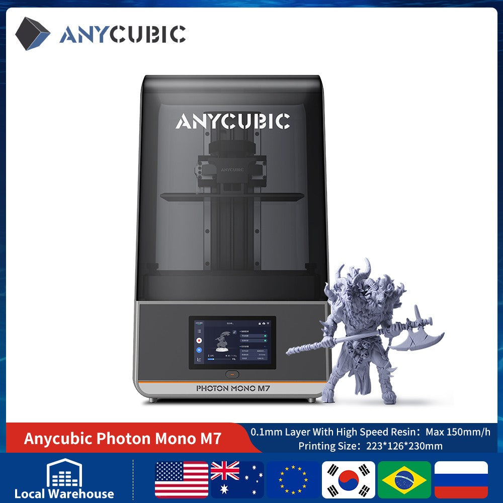 ANYCUBIC DLP SLA Impresora 3D de resina LCD Photon Mono M7, M5s Pro, M7 Pro, Photon P1, Mono 4, Wash and Cure 3, 3 Plus, Max