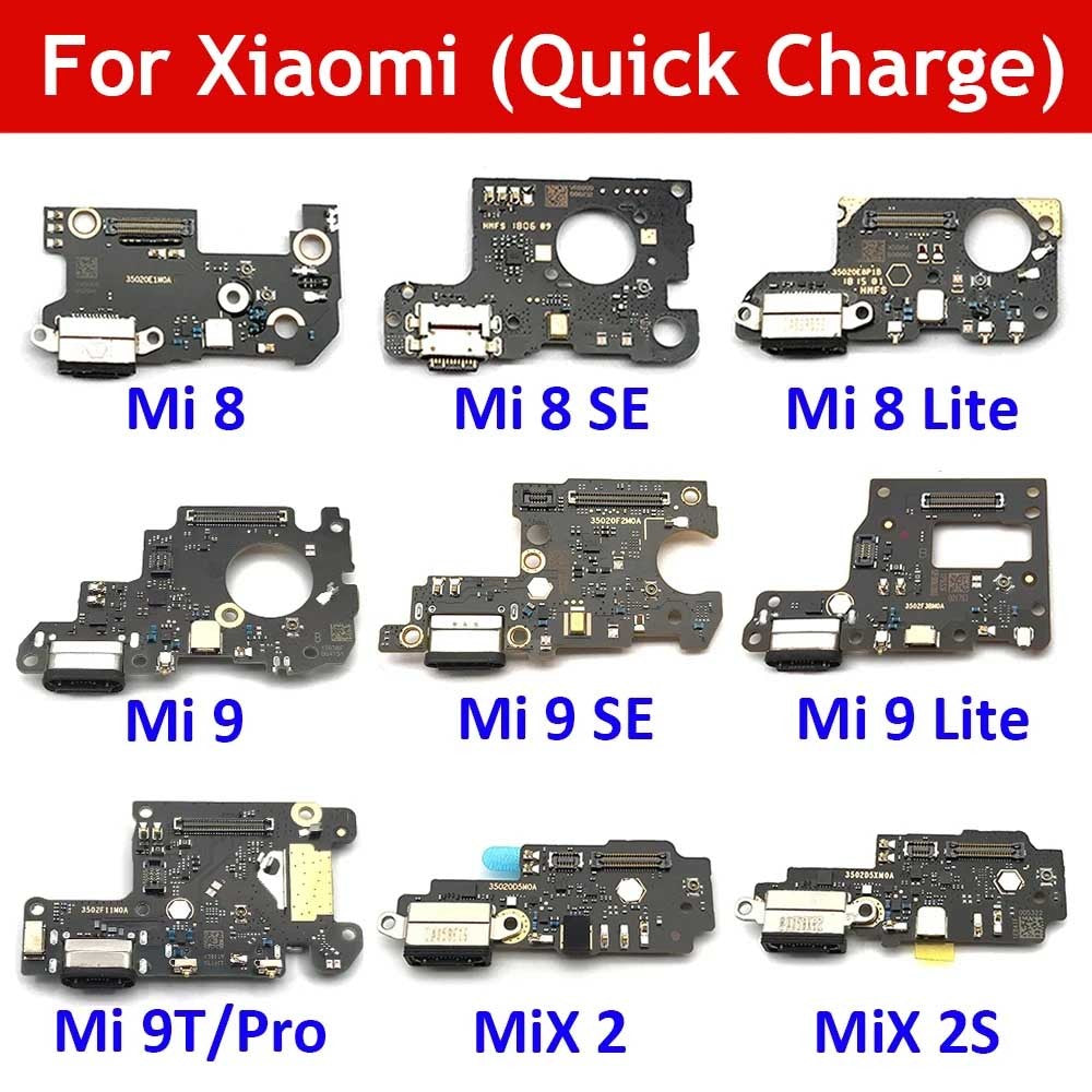 Placa de carga flexible para Xiaomi Mi 8 9 10 11 10T Lite 9 Se 9T Pro Mix 2 2S conector de puerto USB Cable flexible de carga