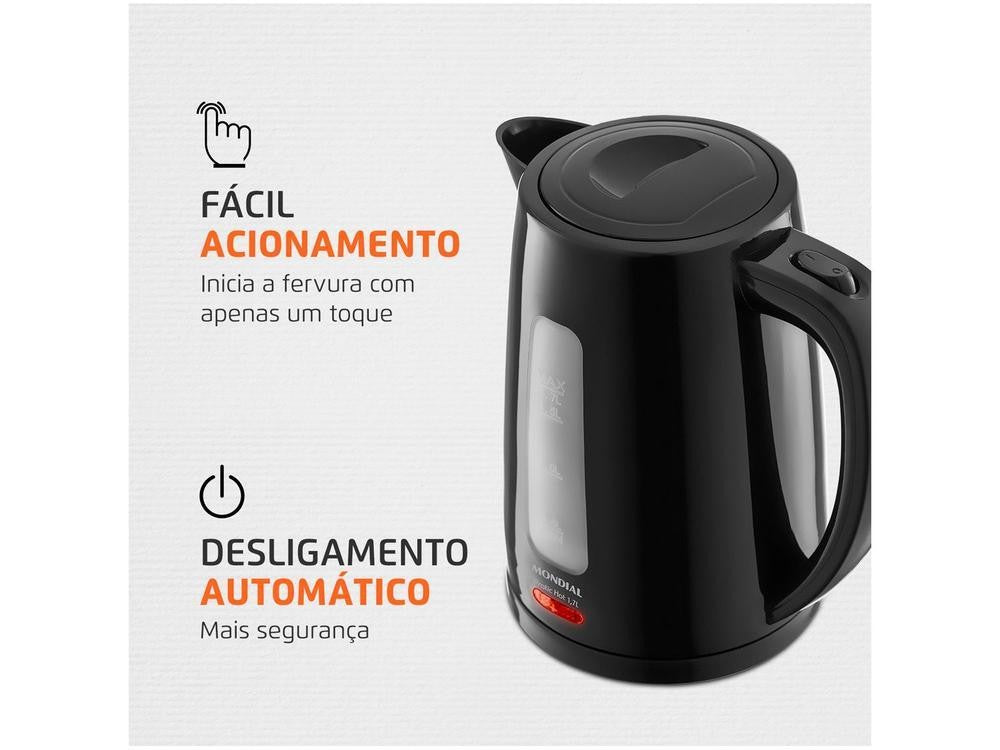 Pratic Hot CE-17 Hervidor eléctrico Negro 1.7L-110V
