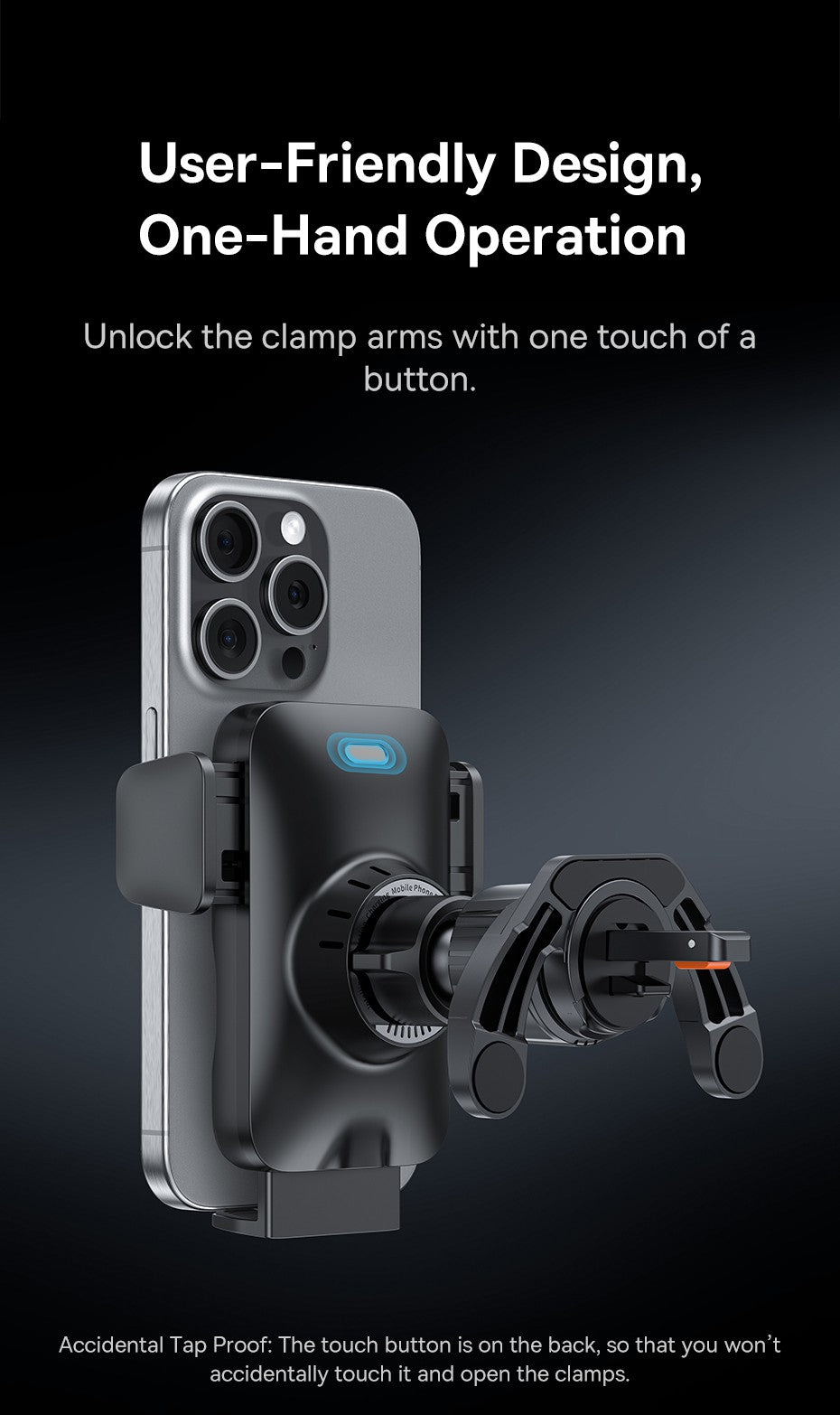 Soporte de teléfono Baseus para coche, cargador de teléfono inalámbrico QI infrarrojo de 15W para iPhone, Xiaomi, Samsung, soporte para coche, carga rápida, fácil Control