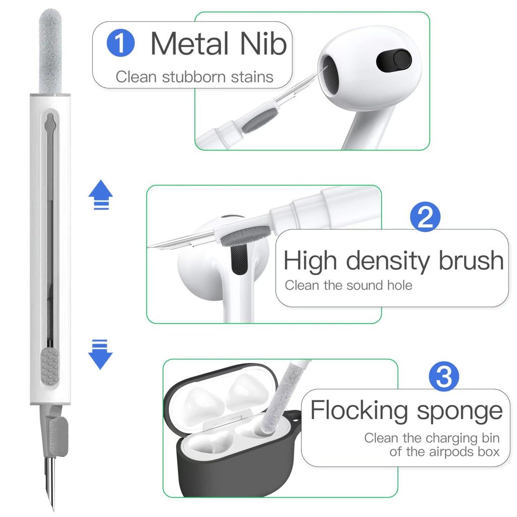 Funda AirPods 4 con kit de limpieza, funda protectora de silicona suave para Apple AirPods 4 generación para mujeres y hombres