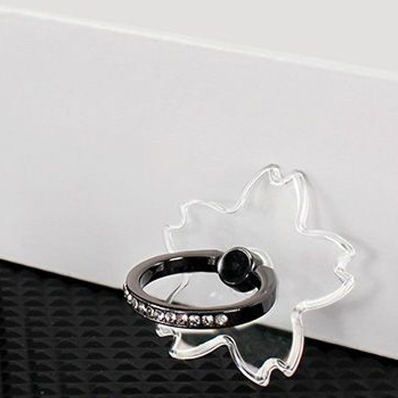 Soporte de anillo para teléfono celular transparente 360 ° Soporte de agarre de dedo transparente con rotación de grado compatible con iPhone Xiaomi para funda de teléfono