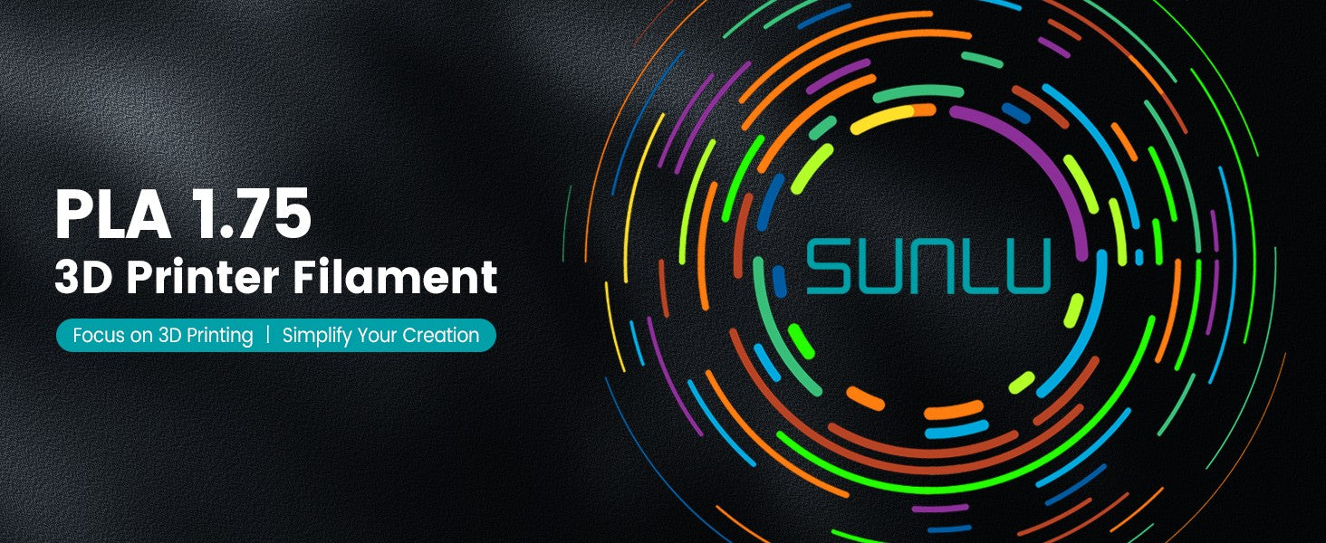 SUNLU Filamento PLA/PETG/PLA PLUS/Transparente de 5 kg, 1.75 mm, 5 Rollos de 1 kg, Filamento 3D para Impresora y Bolígrafo 3D, Enrollado Cuidadosamente